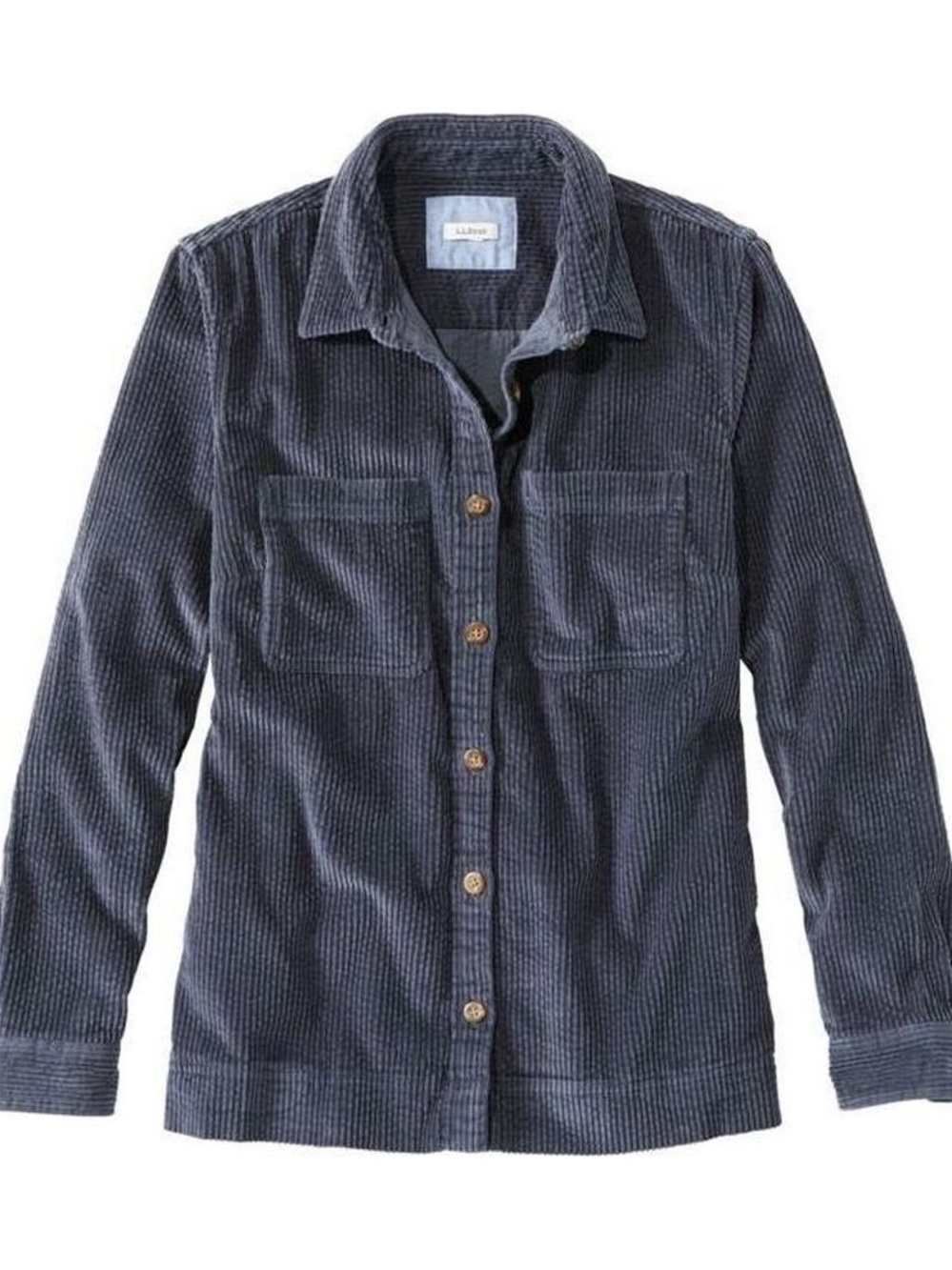 NWT L.L. Bean Women's Corduroy Button-Front Jacket - Dark Blue